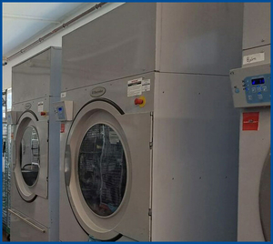 3 Stück Frontaltrockner Electrolux, je 45 kg, Erdgas beheizt 3 Stück Frontaltrockner Electrolux, je 45 kg, Erdgas beheizt